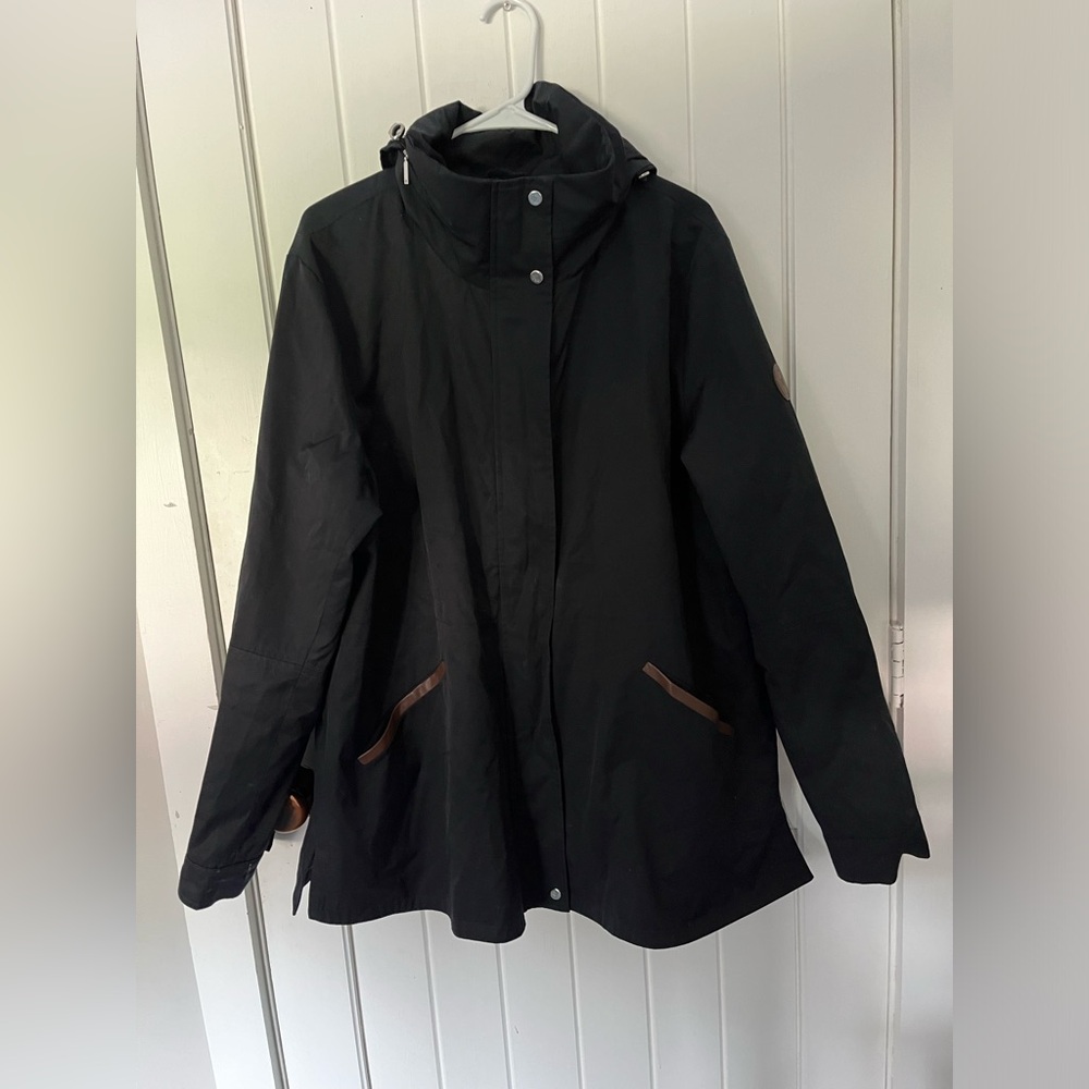 Lauren by Ralph Lauren navy blue rain coat w/ hood